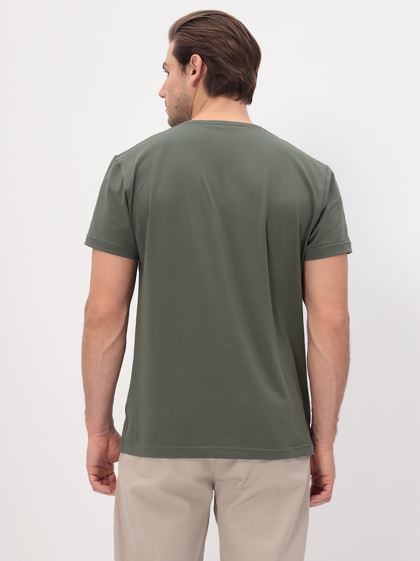 G146-KO-SA-S5094 (хаки) Футболка мужская короткий рукав