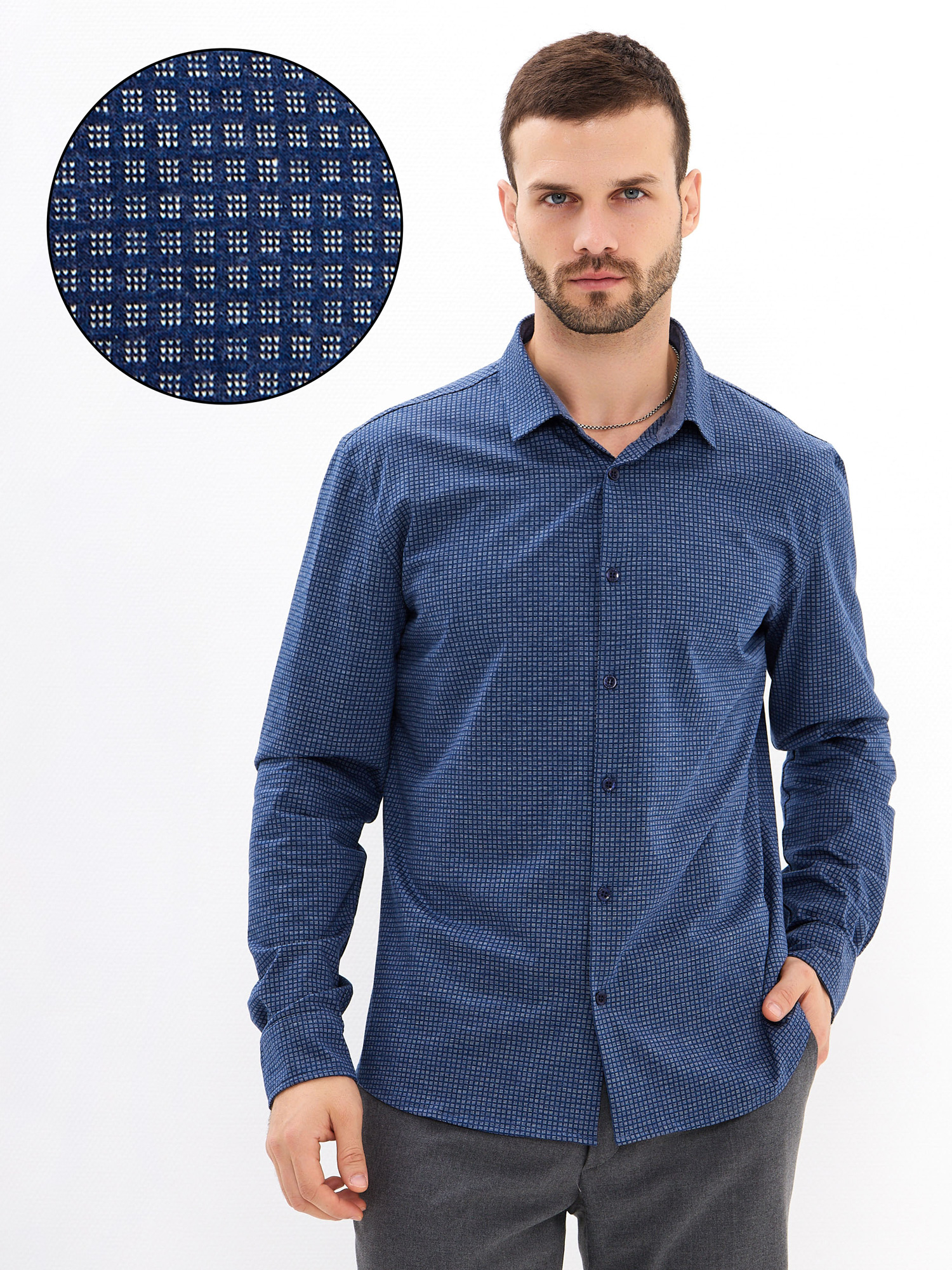 SK234/131/6954/ZN/1 Рубашка трикотажная мужская