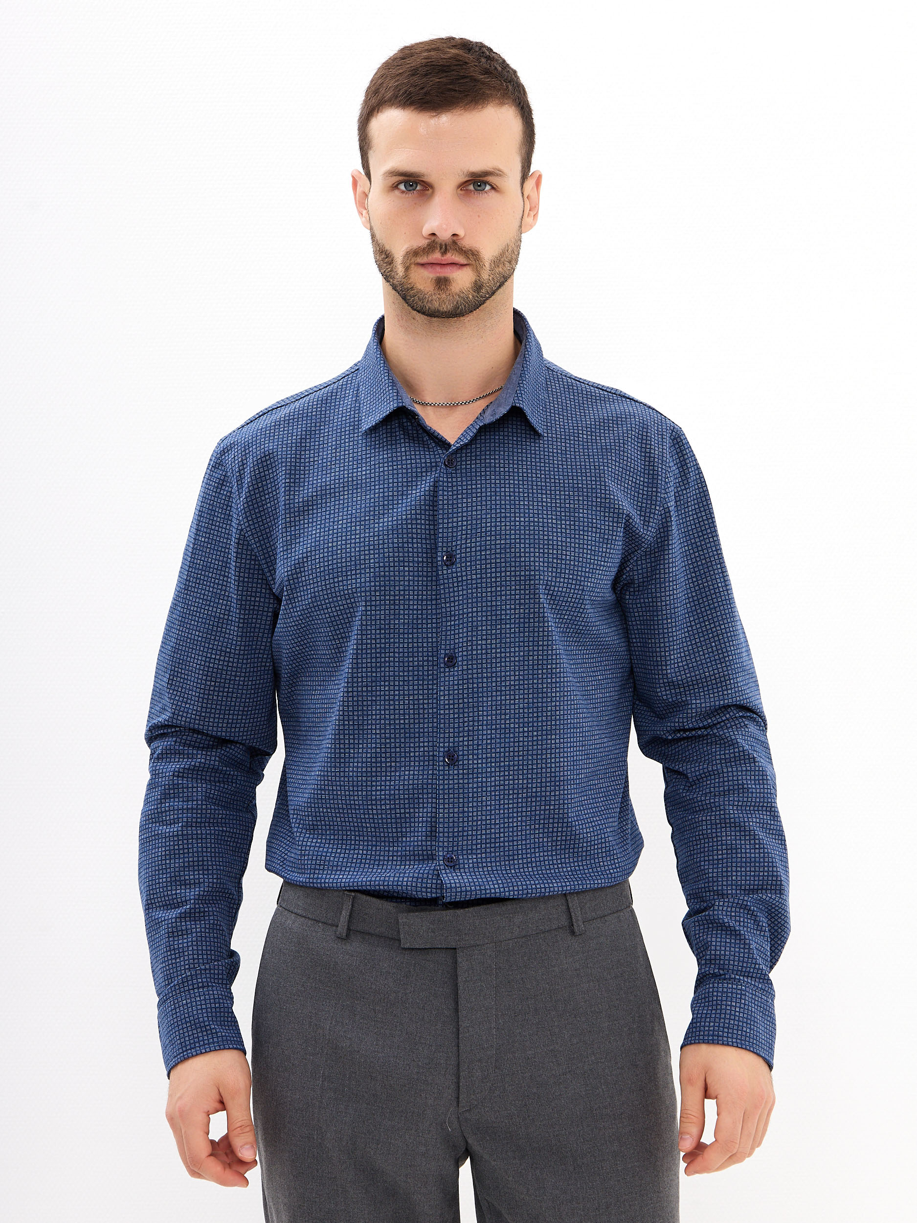 SK234/131/6954/ZN/1 Рубашка трикотажная мужская