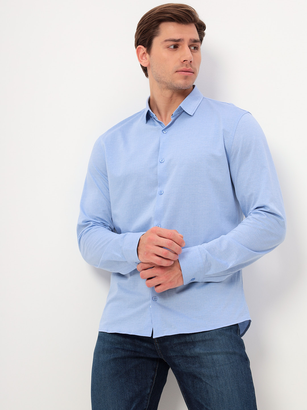 213/131/3358/ZN/1p Сорочка мужская длинный рукав