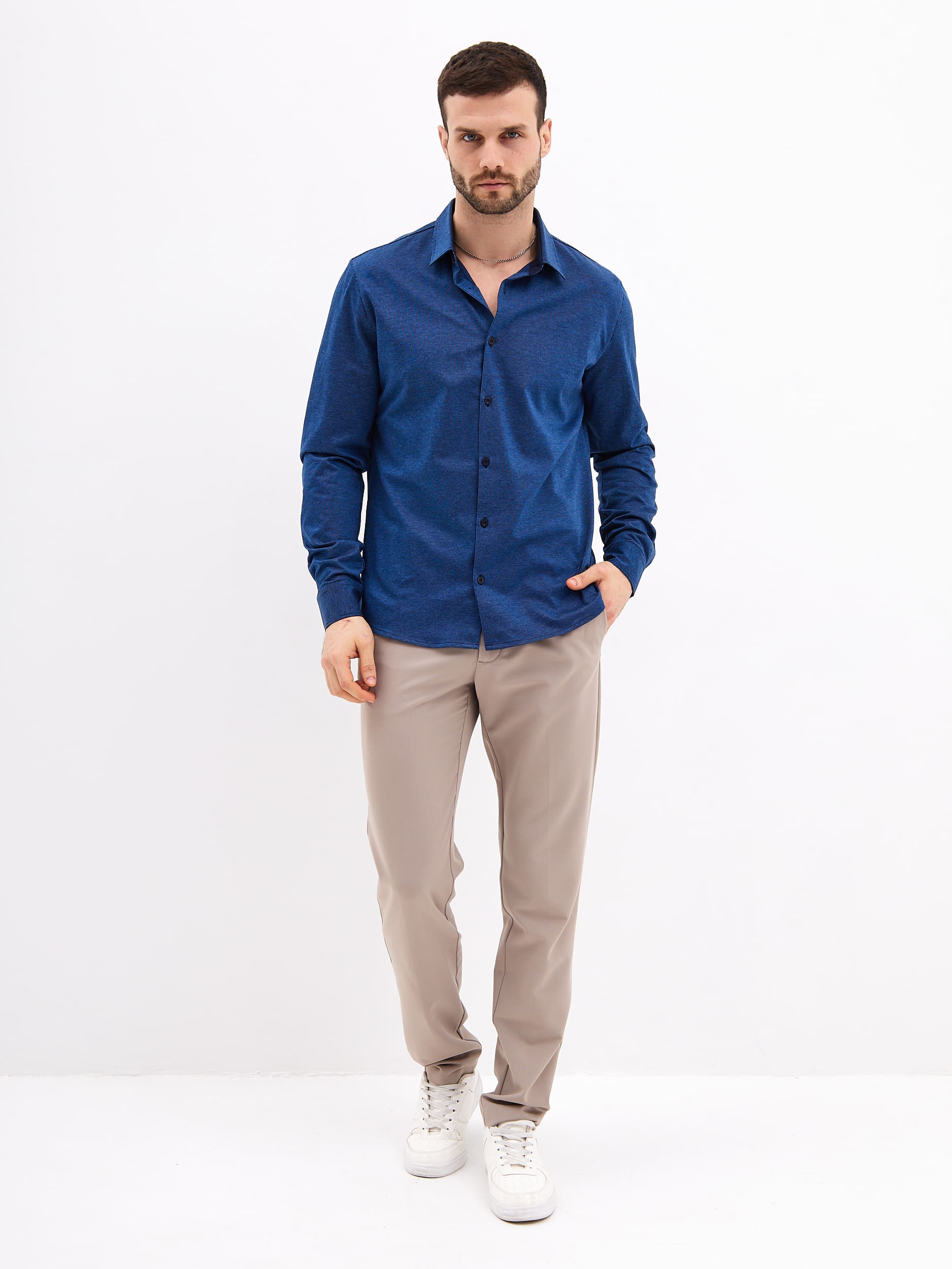 SK221/131/6953/ZN/1 Рубашка трикотажная мужская