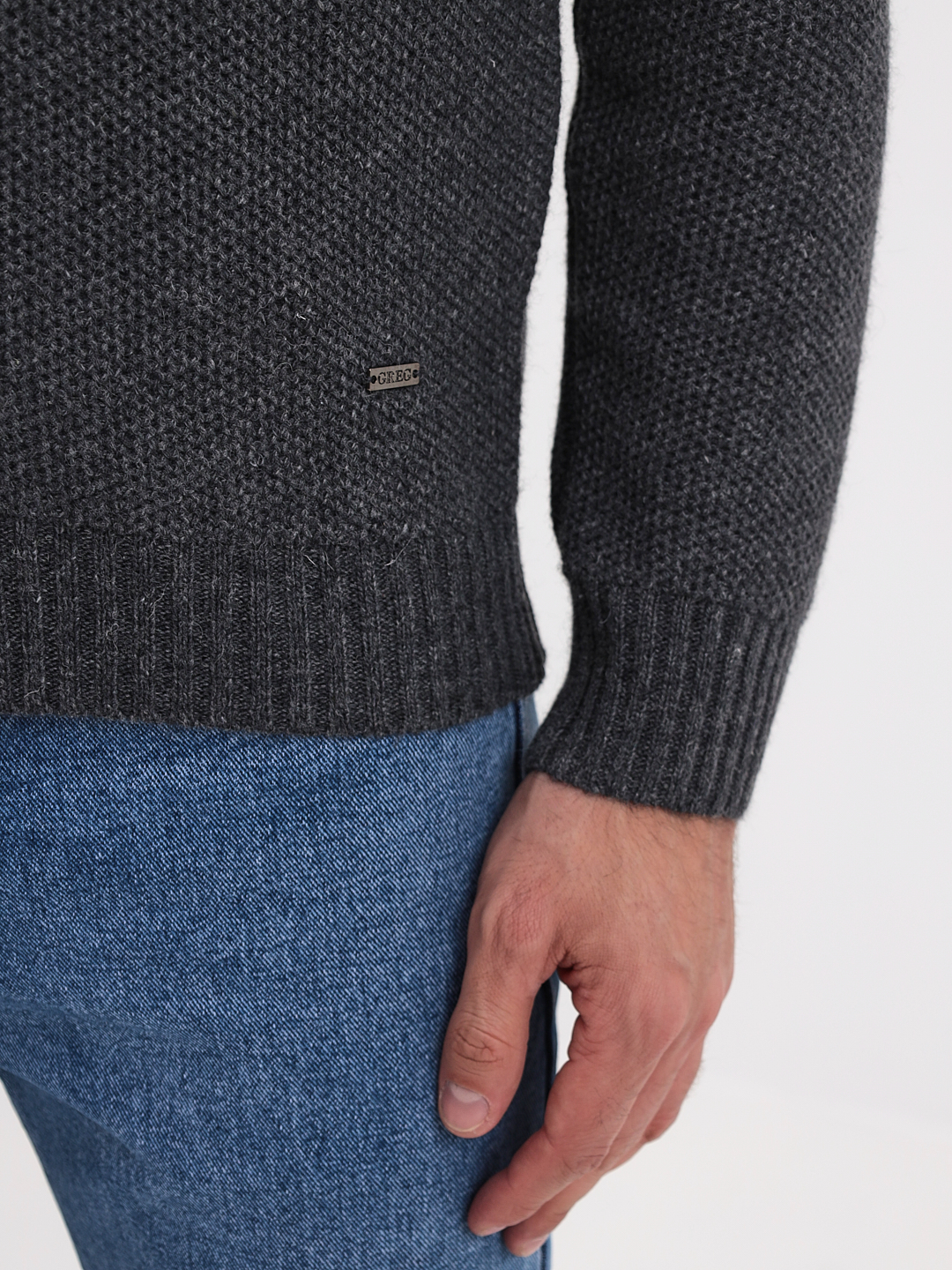 G139-полосы D2 (серый) Жакет мужской