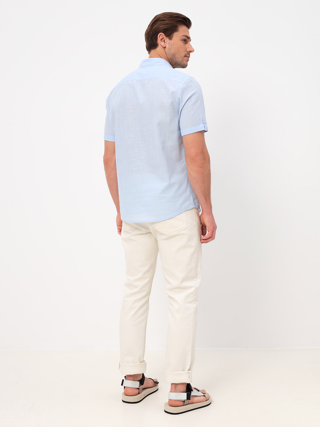 210/201/FLAM/ZS/KP Сорочка мужская короткий рукав