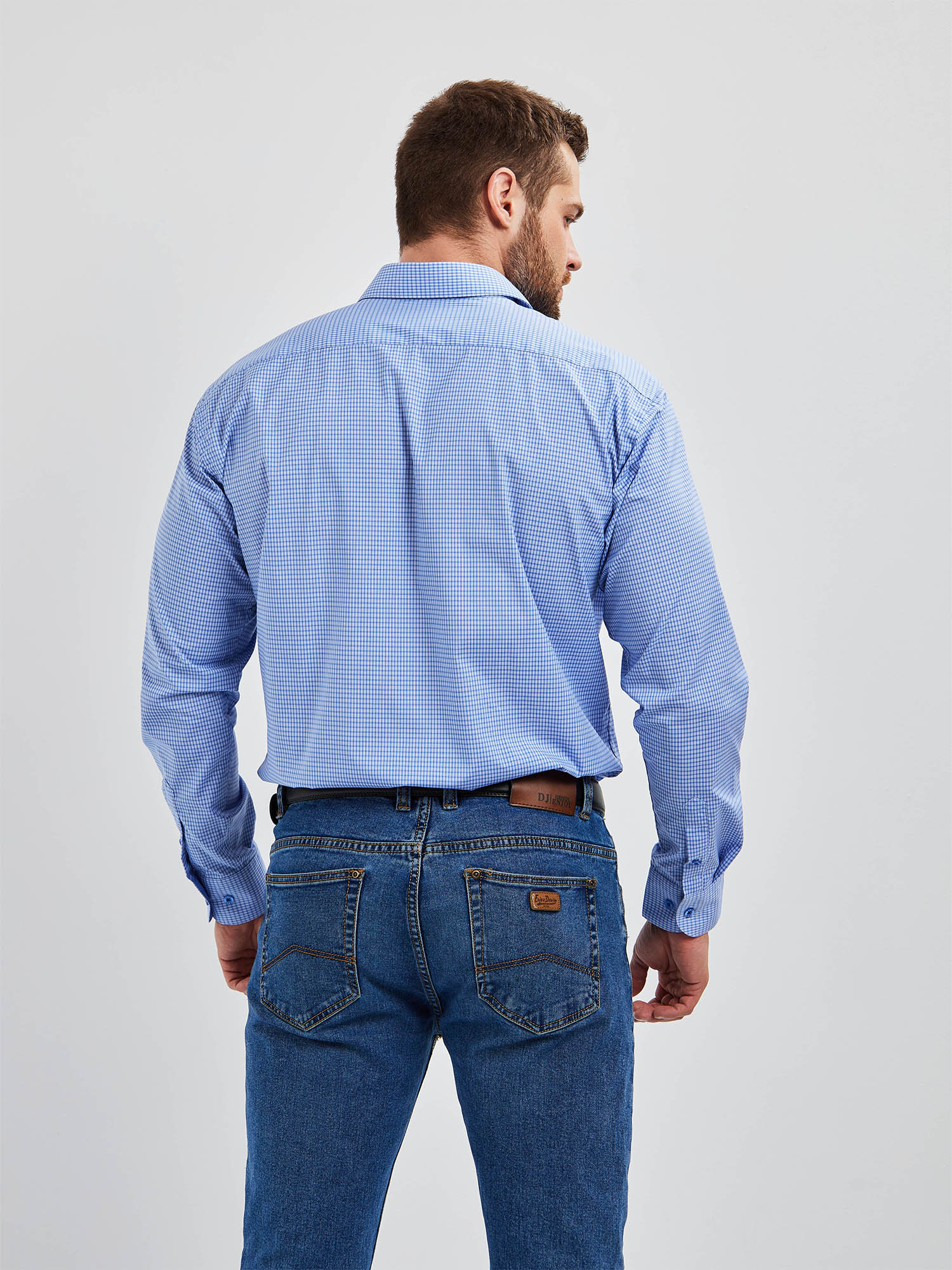 215/118/0099/1p STRETCH Сорочка мужская длинный рукав