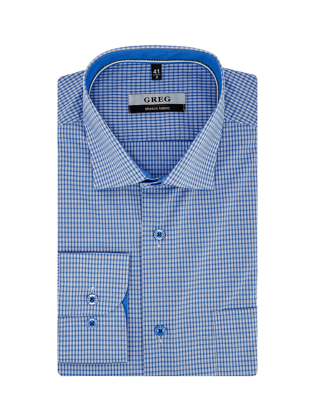 215/118/0099/1p STRETCH Сорочка мужская длинный рукав