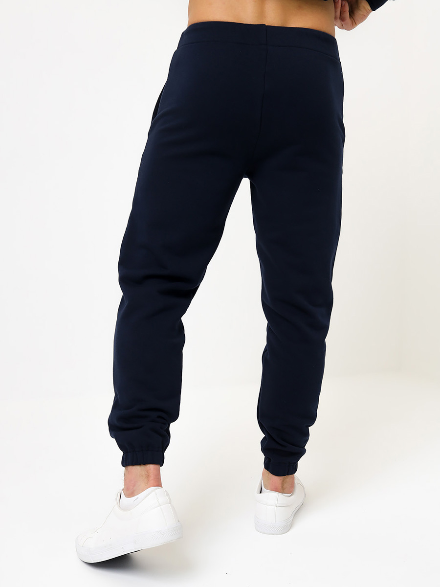 G-TRK-001K-чeр-син  Брюки мужские трикотажные