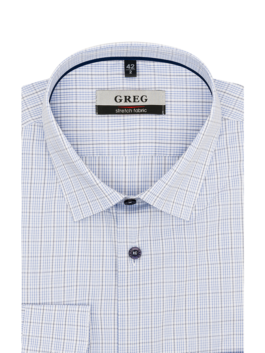 125/238/018/ZN/1p STRETCH Сорочка мужская длинный рукав