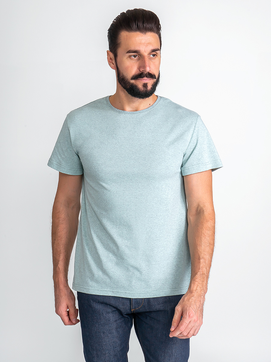 G145-RM-8002_R (мята м.) Футболка мужская короткий рукав