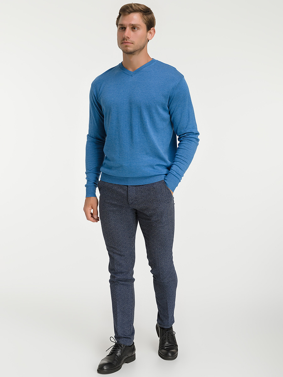 G124-AC269 (т.голубой) Джемпер мужской