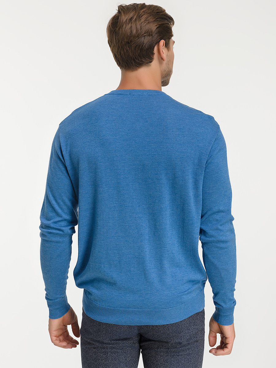 G124-AC269 (т.голубой) Джемпер мужской
