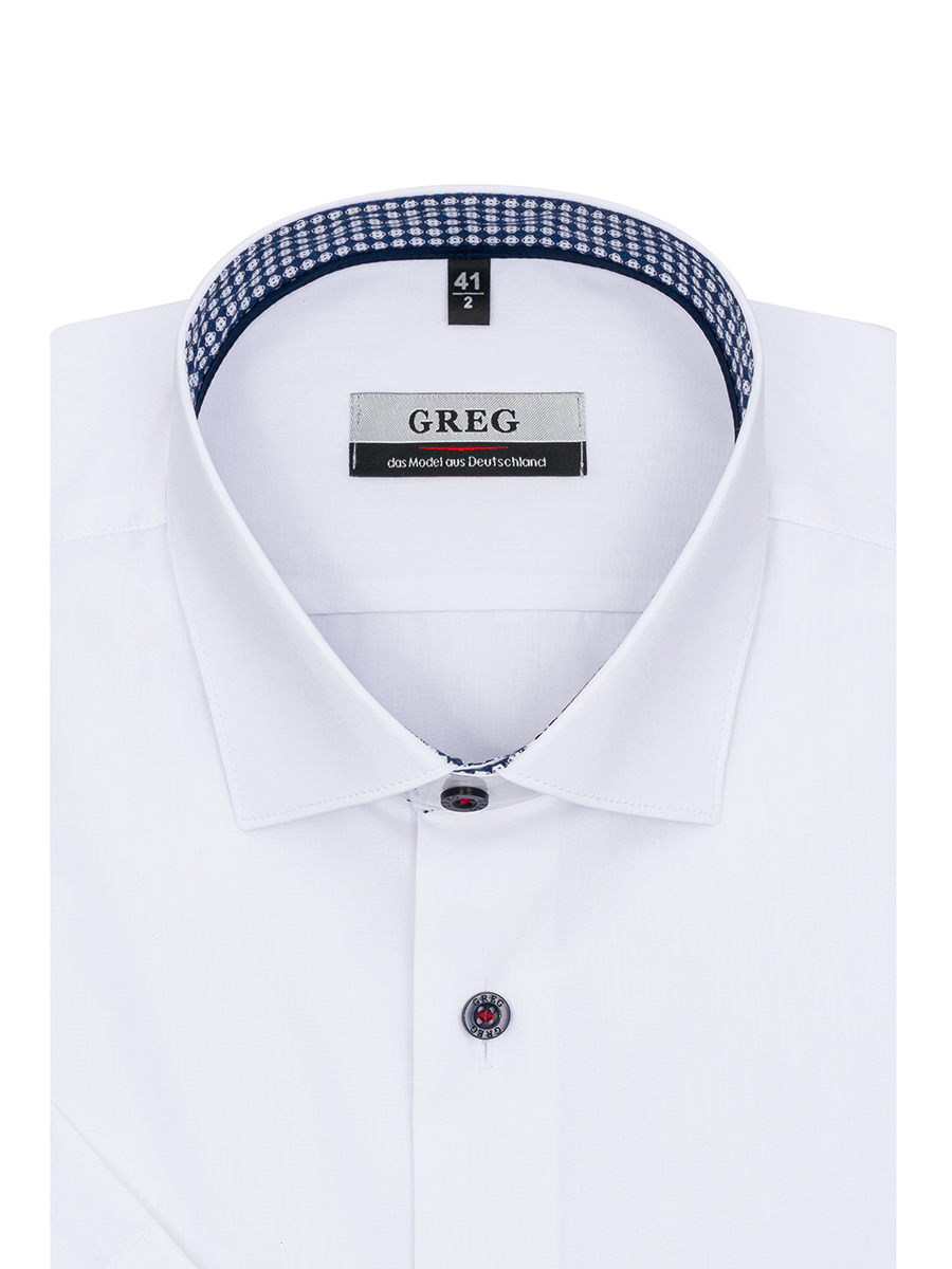 100/109/WH/9p Сорочка мужская короткий рукав