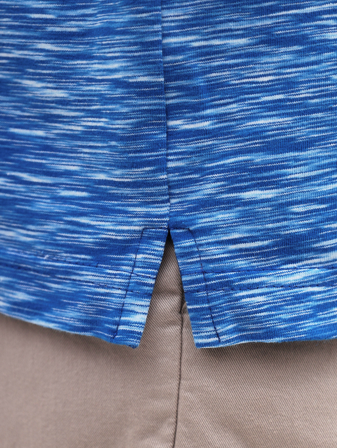 G144-KM1246-OR1030 (голубой) Джемпер мужской с воротником поло короткий рукав