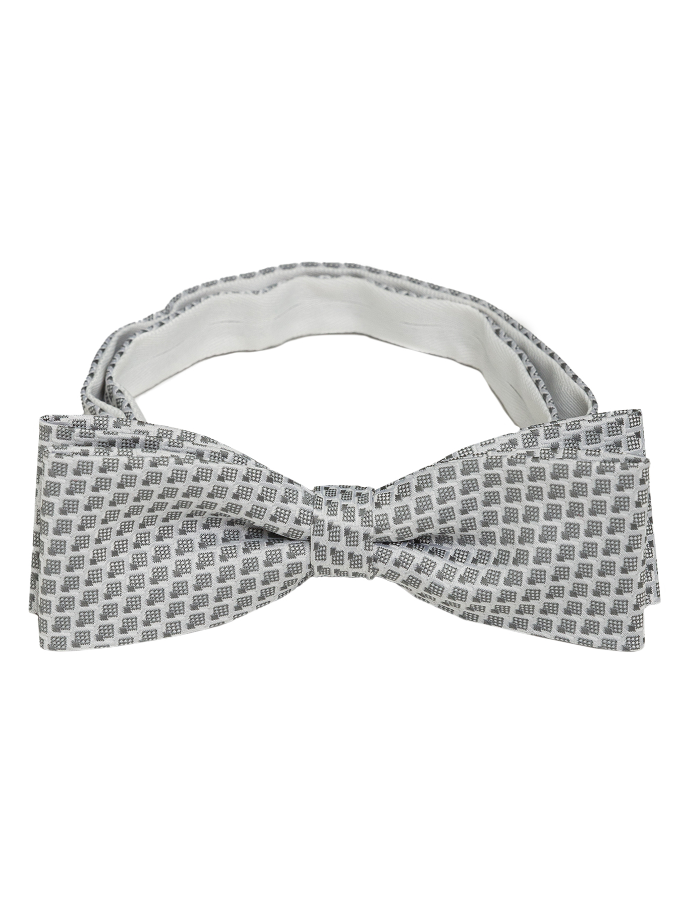 Greg-poly 15-сер.-бел. 512.1.330 Галстук-бабочка мужской