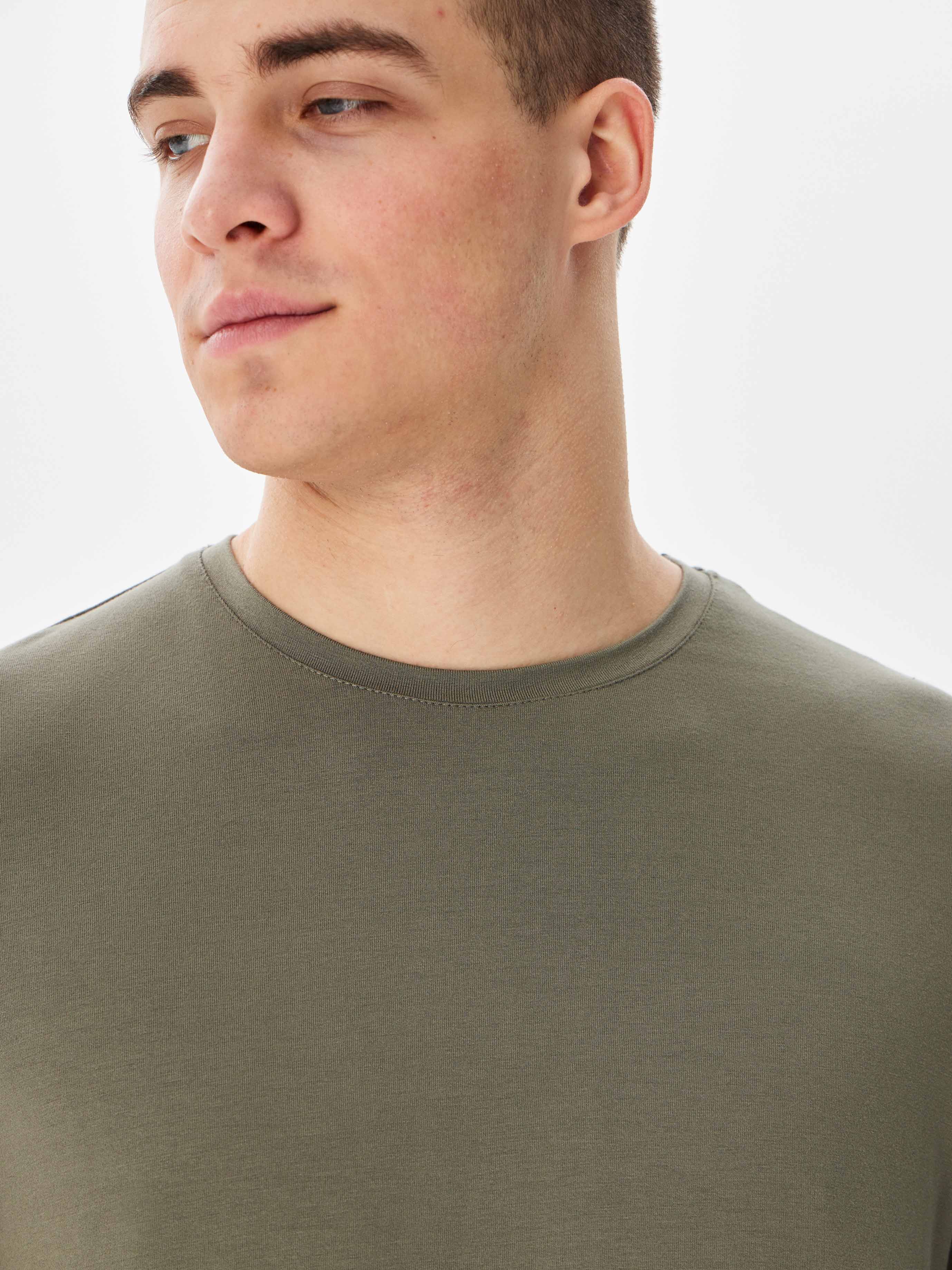 G145-V-61742 (хаки) Футболка мужская короткий рукав