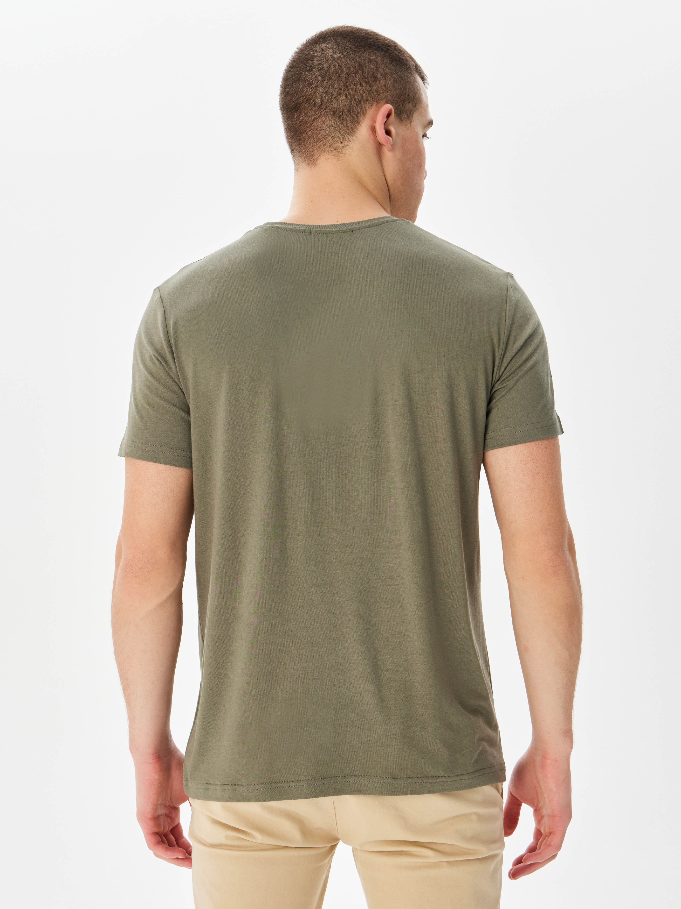 G145-V-61742 (хаки) Футболка мужская короткий рукав