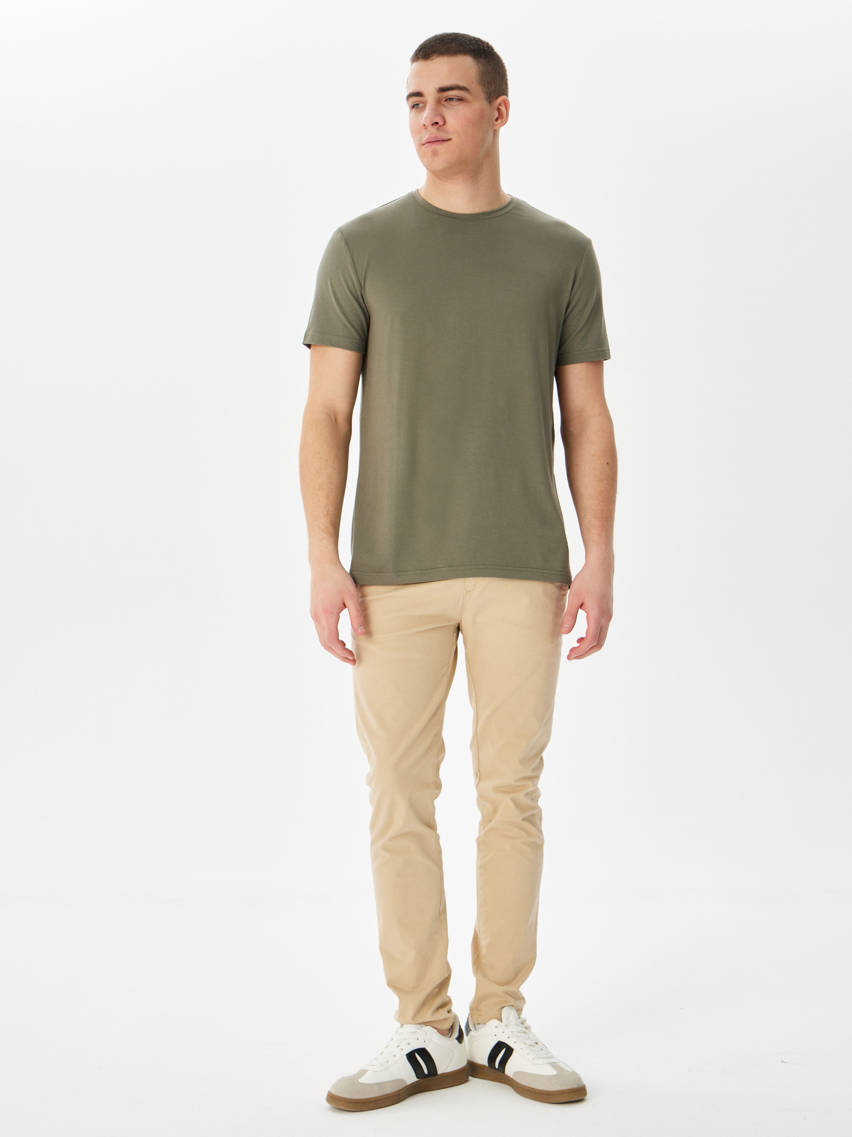 G145-V-61742 (хаки) Футболка мужская короткий рукав