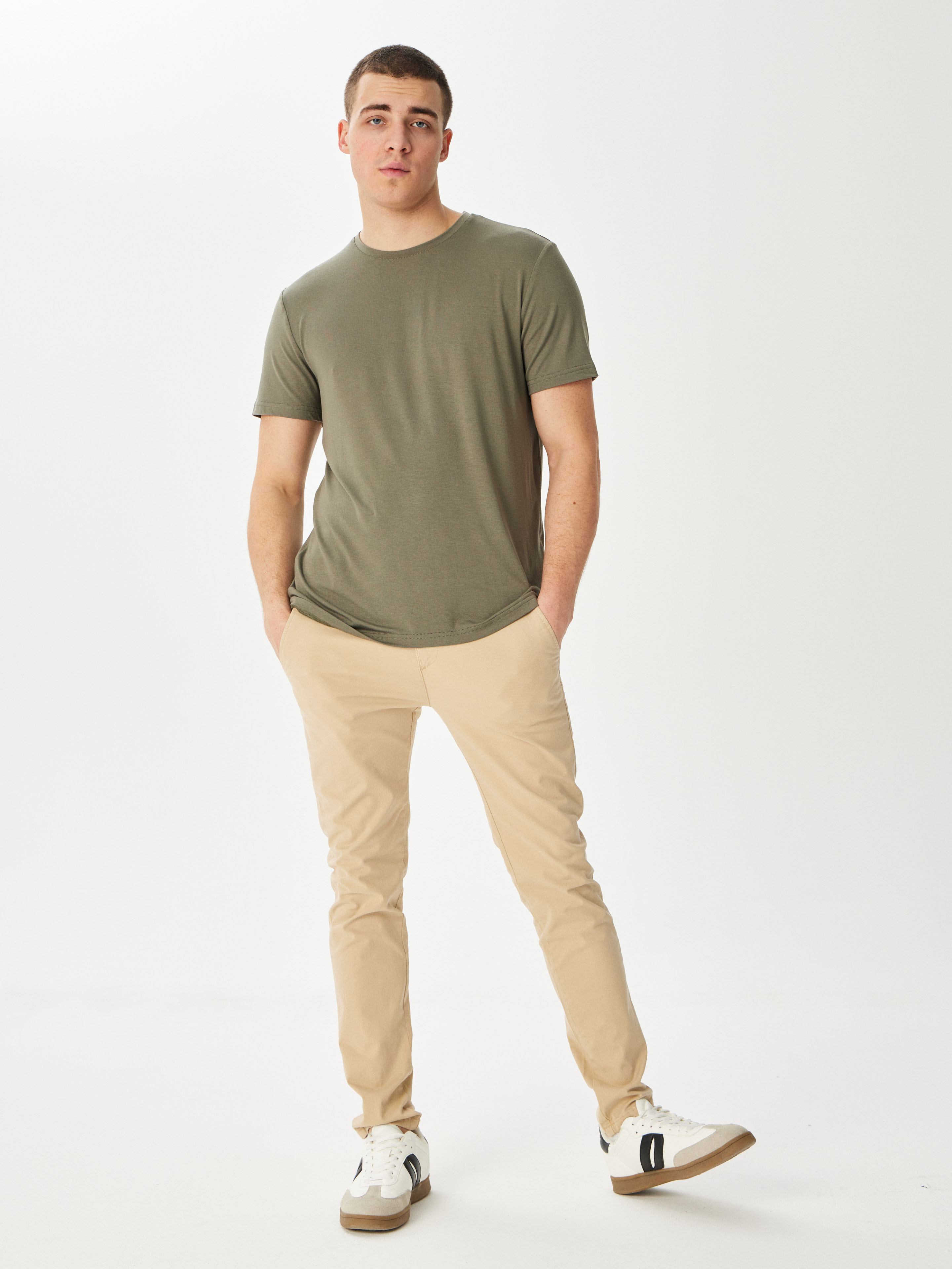 G145-V-61742 (хаки) Футболка мужская короткий рукав