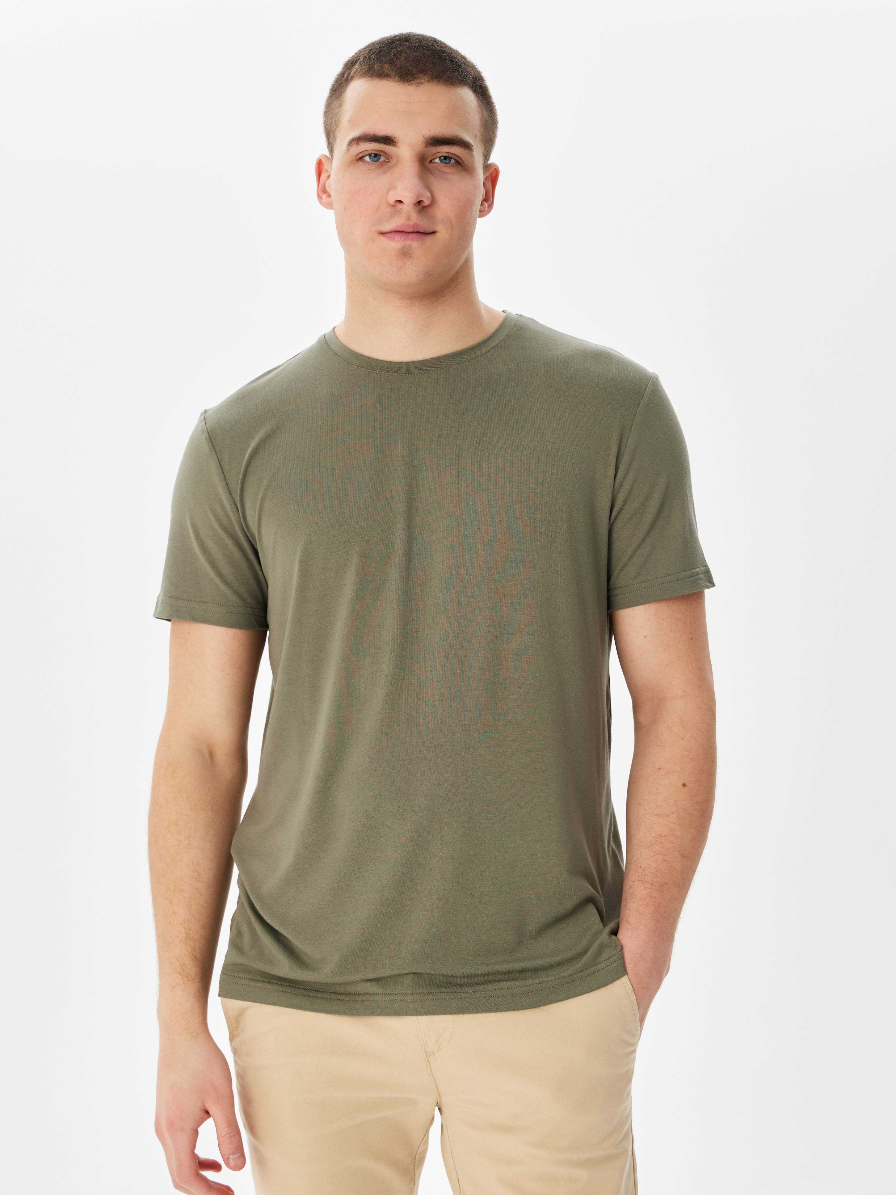 G145-V-61742 (хаки) Футболка мужская короткий рукав