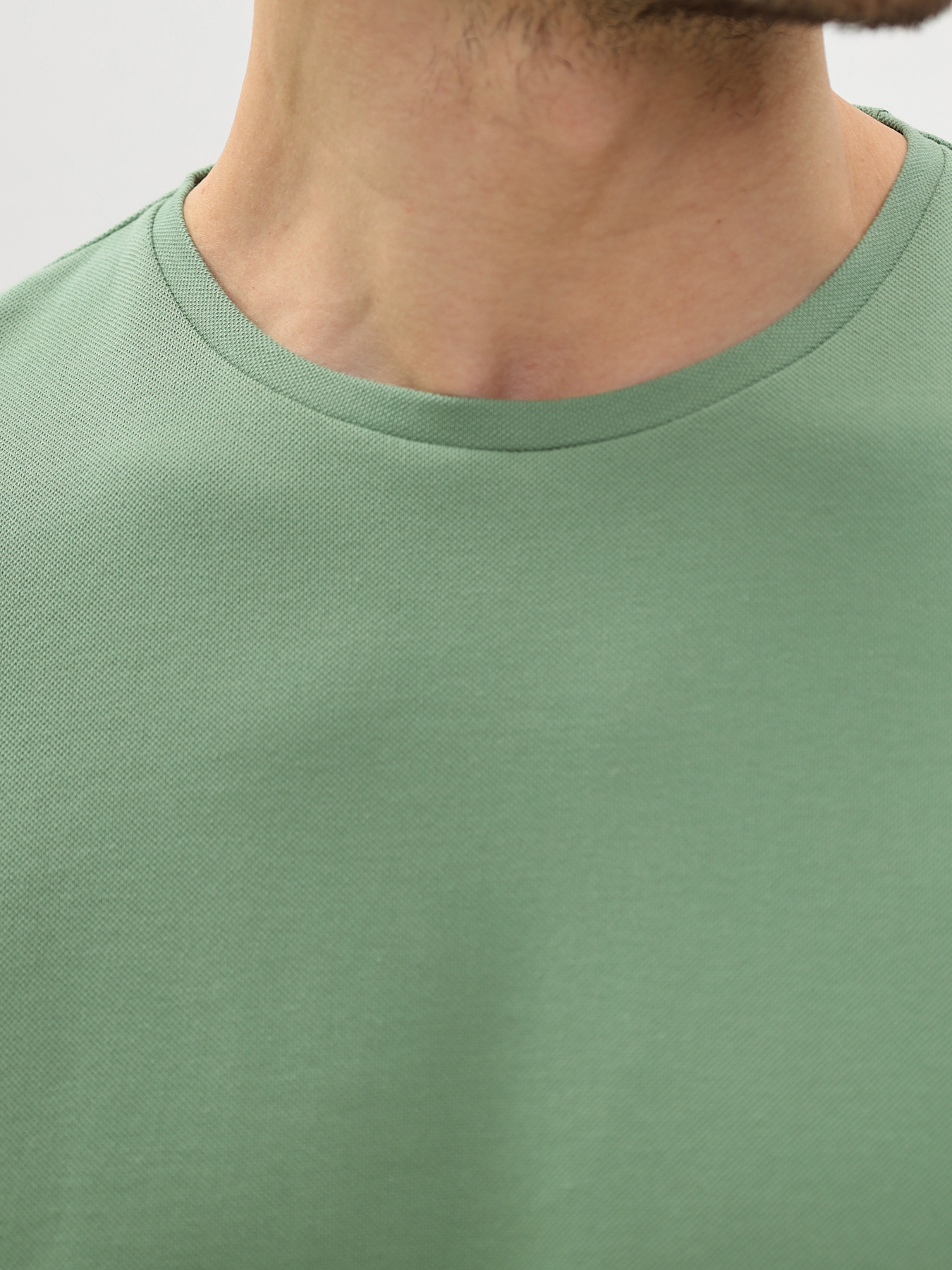 G145-PO4T-SA2096 (хаки) Футболка мужская короткий рукав