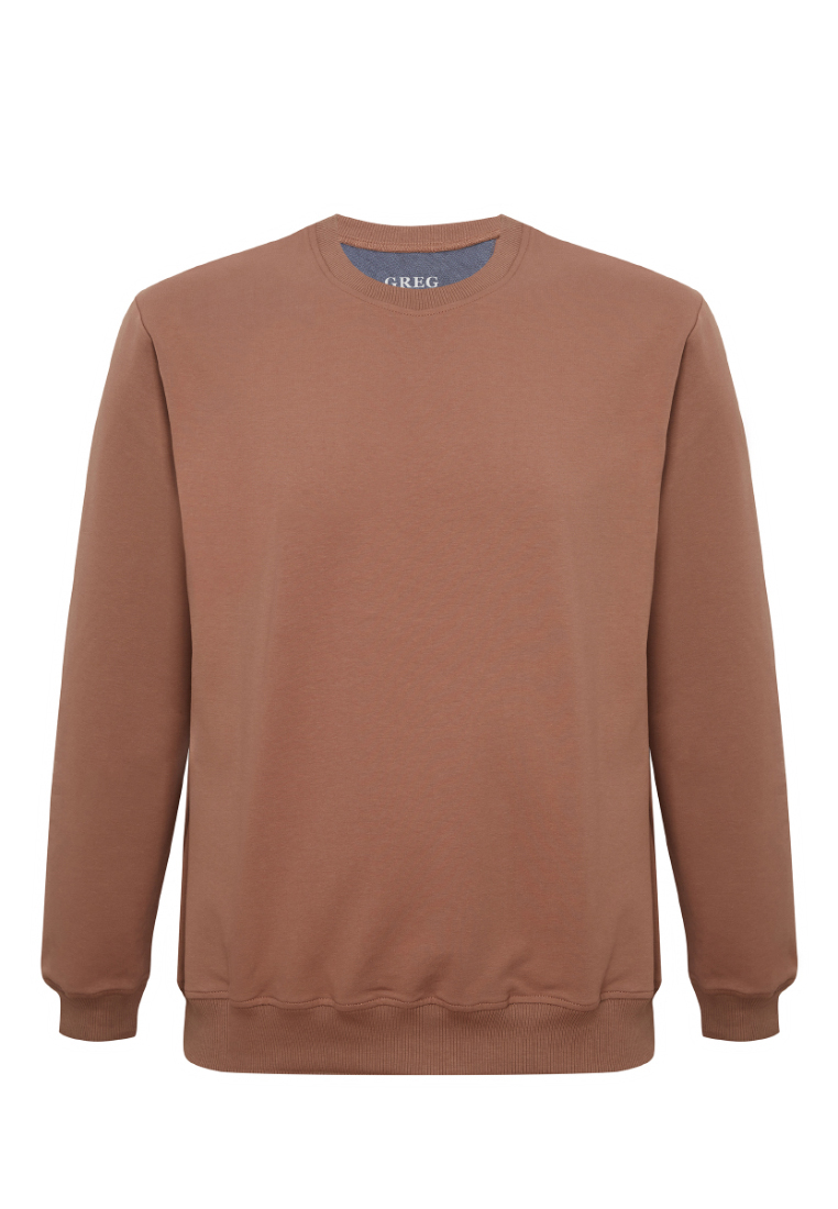 G121-OZ02-02 (кофейный) Свитшот мужской