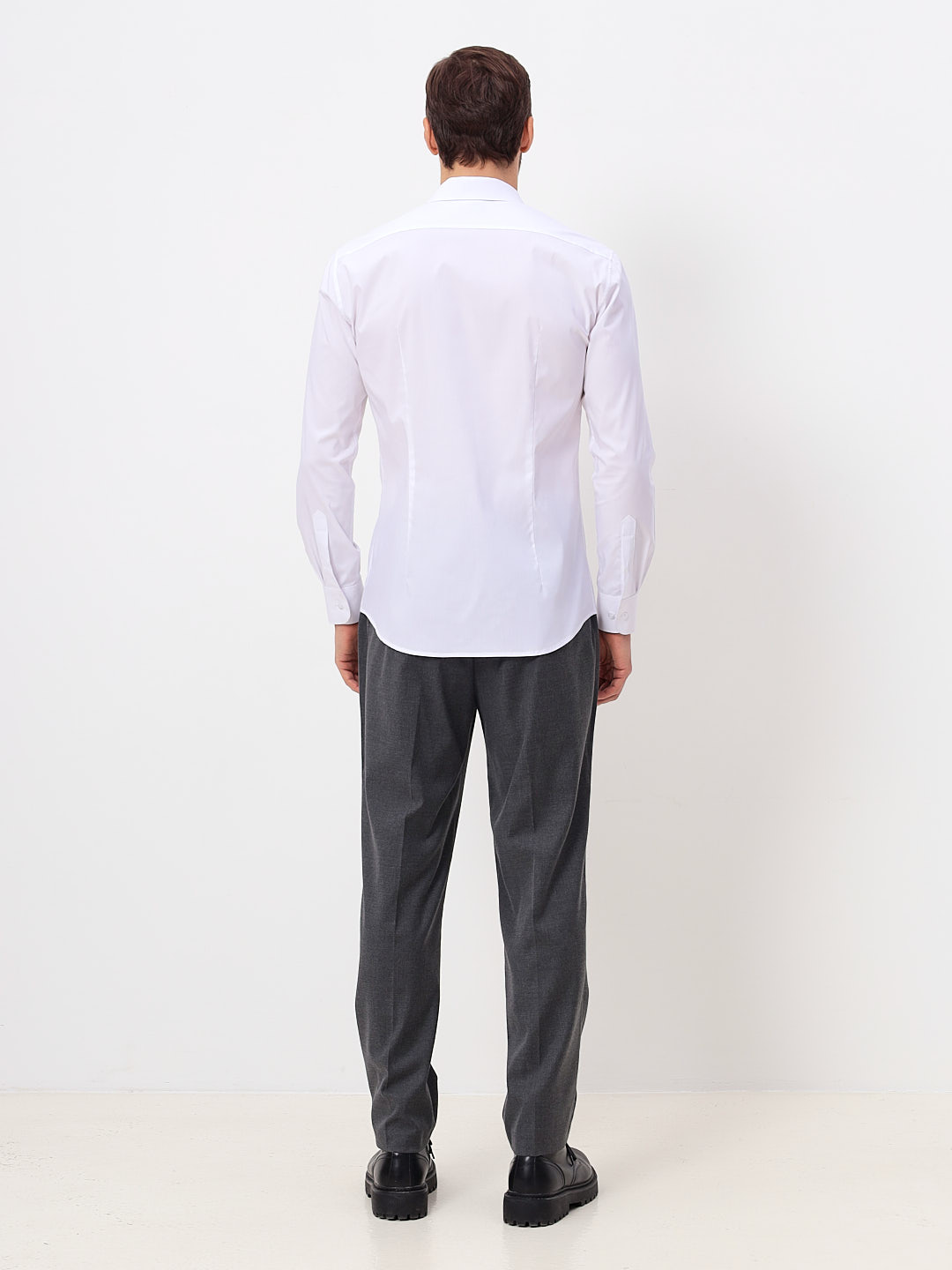 c100/156/WH/SZV STRETCH Сорочка мужская длинный рукав