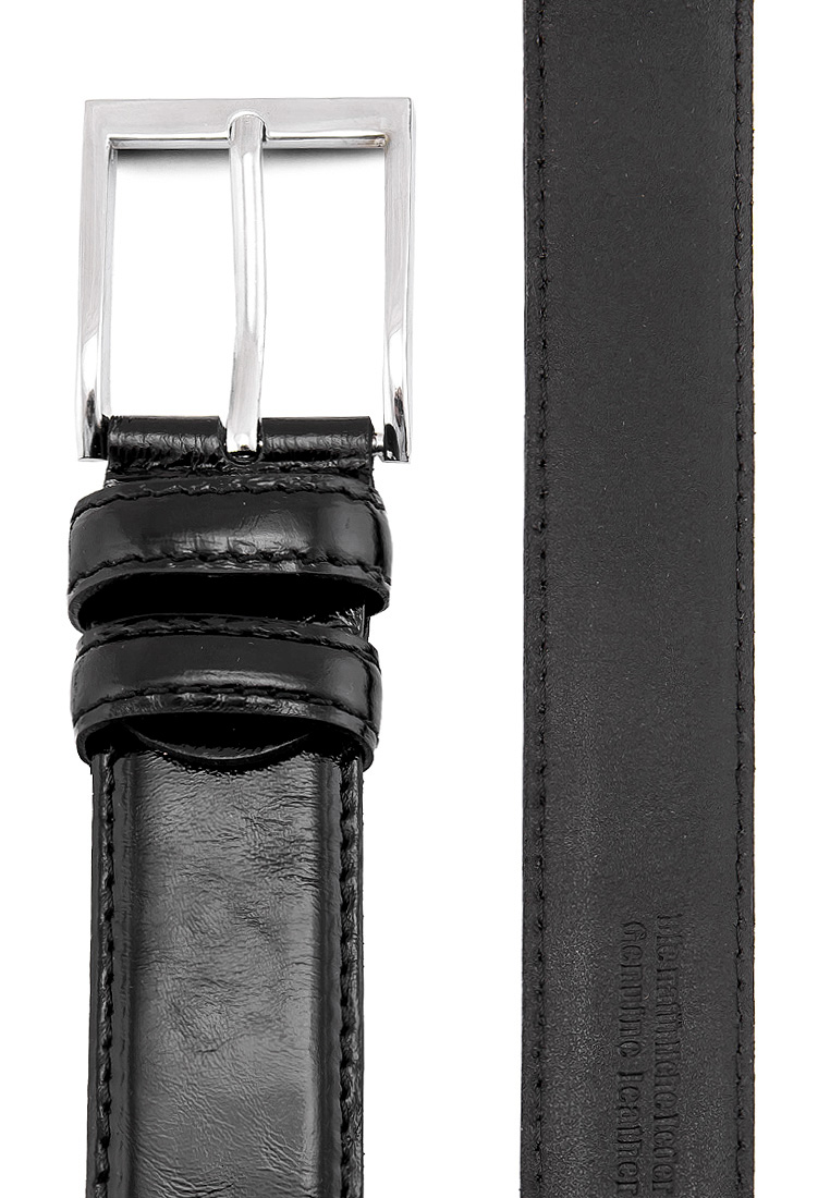 Cr17 напаллан черный Ремень кожаный мужской