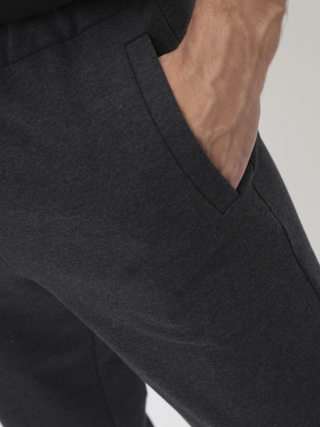 G-TRK-OZ02-001K-антрацит м. Брюки мужские трикотажные