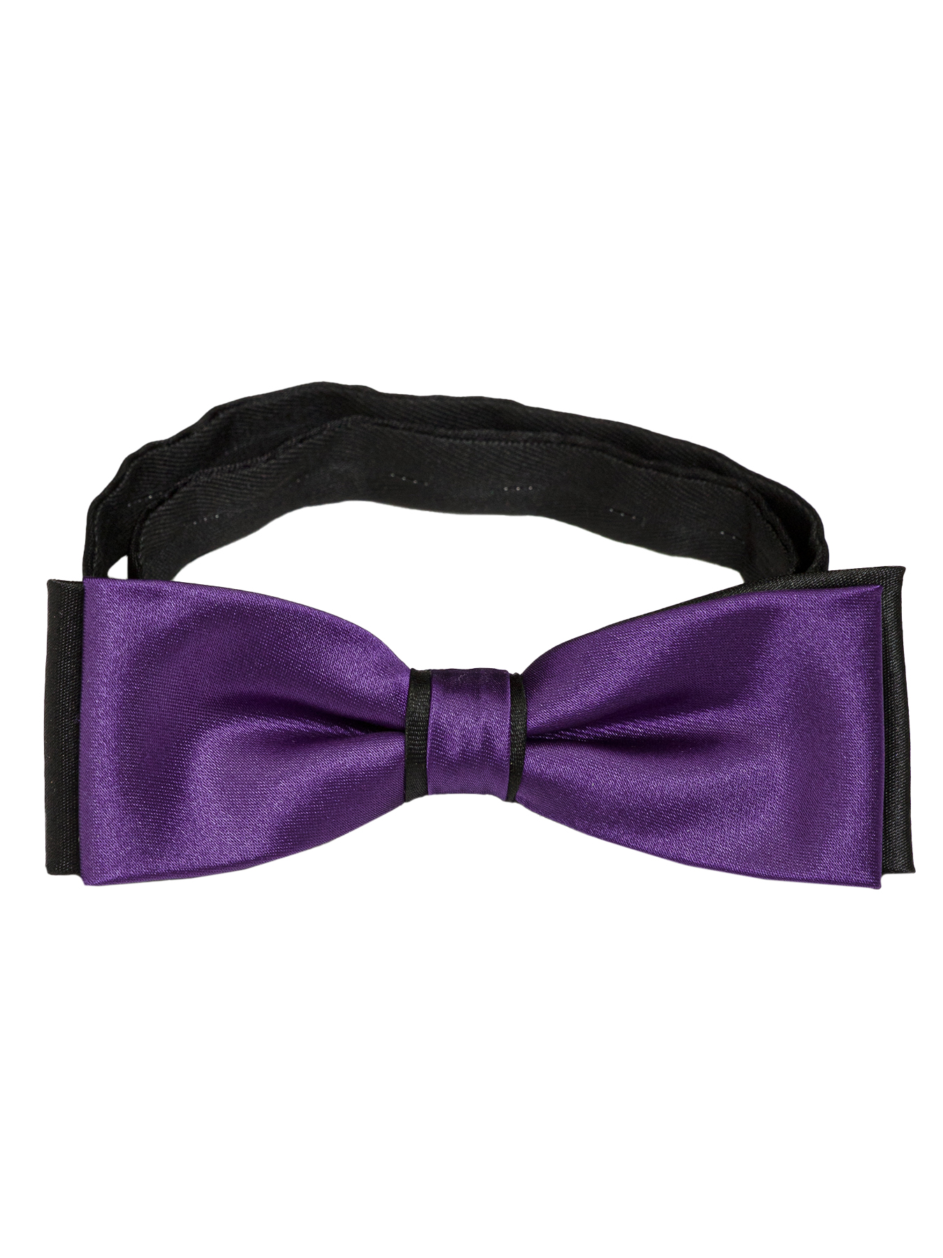 Greg-poly 19-фиол-черн.1.217 Галстук-бабочка мужской