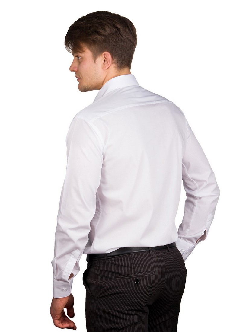 100/319/WHITE Сорочка мужская длинный рукав