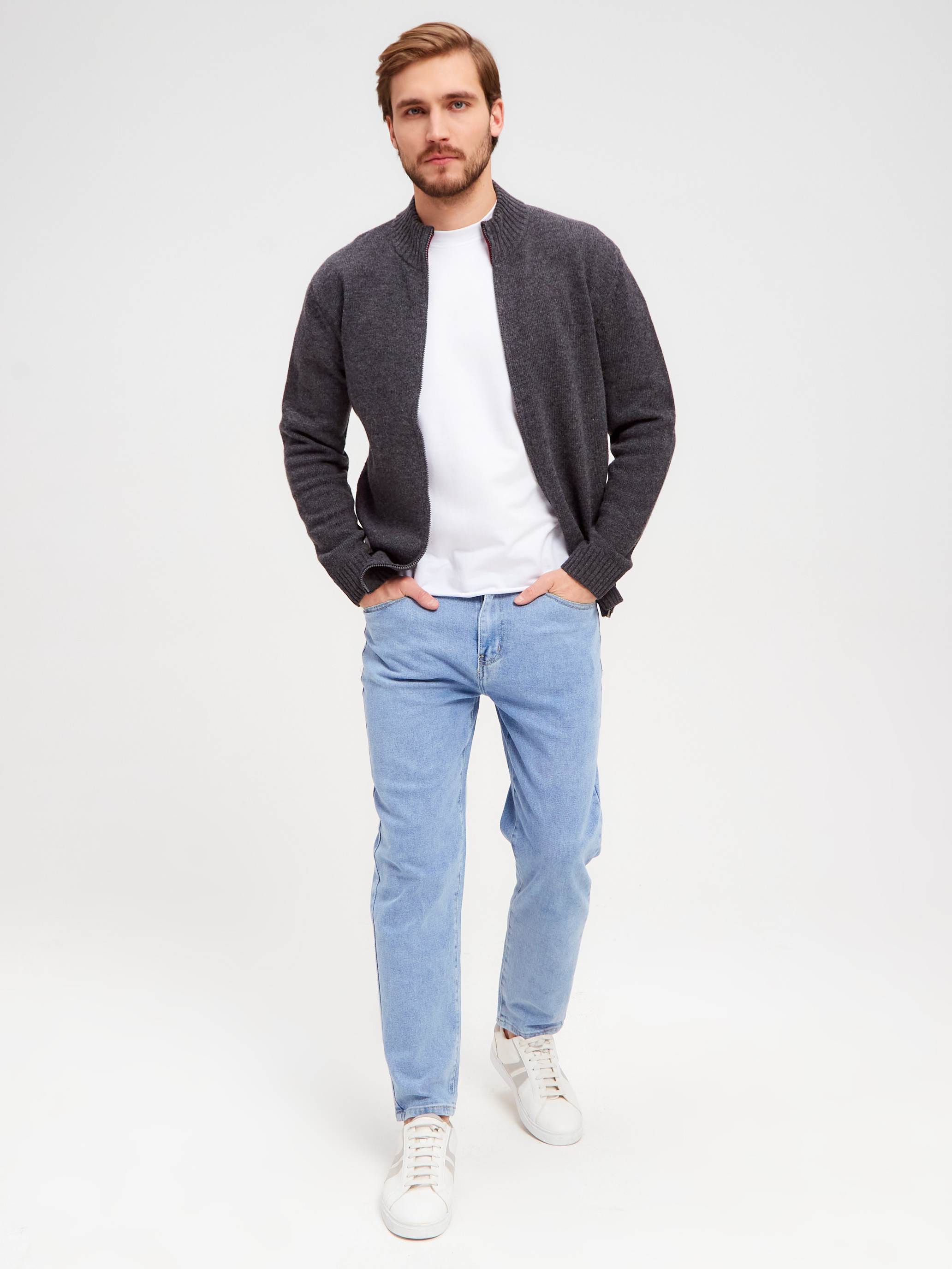 G139-07 (т.серый/бордо) Жакет мужской