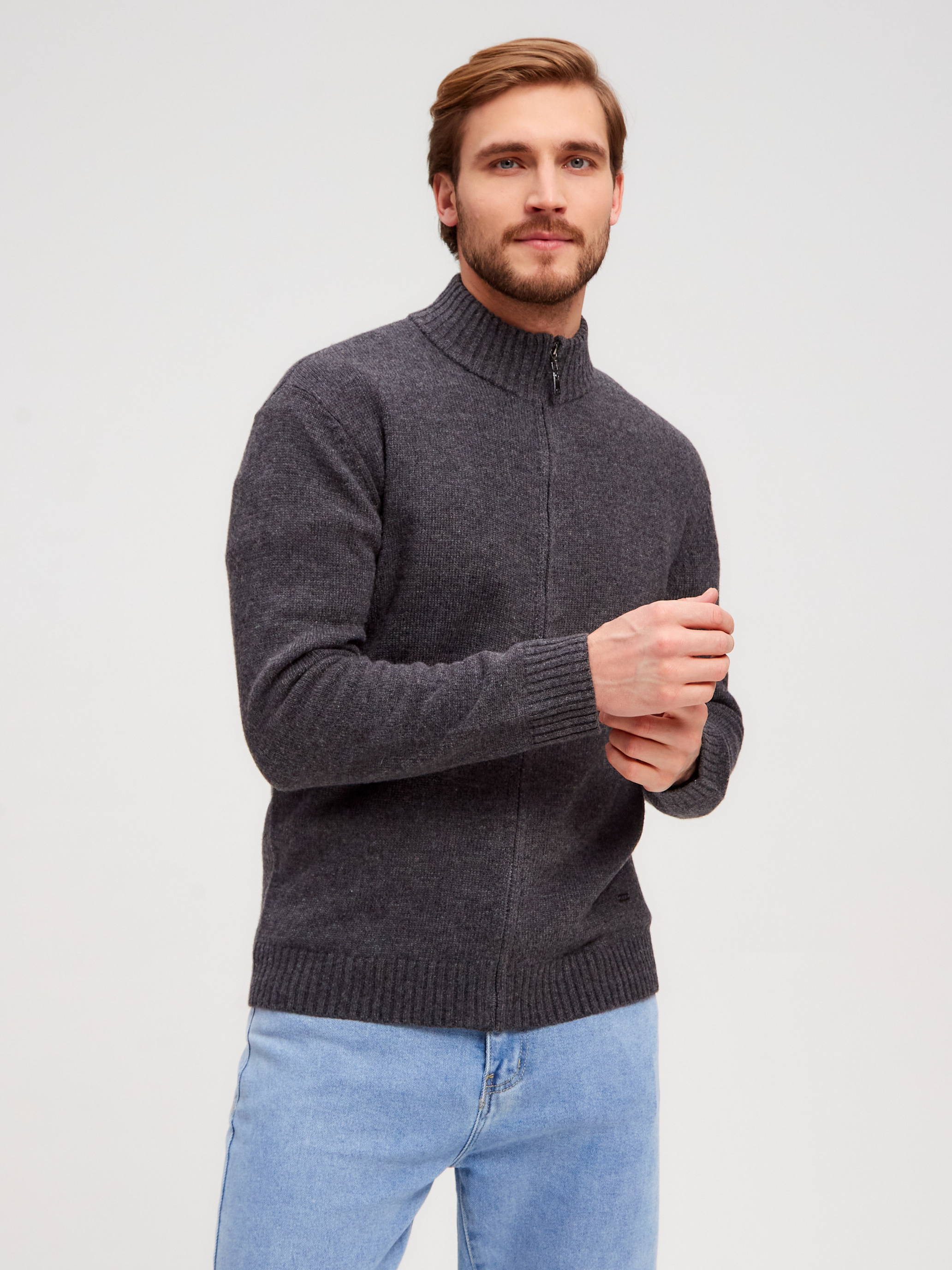 G139-07 (т.серый/бордо) Жакет мужской