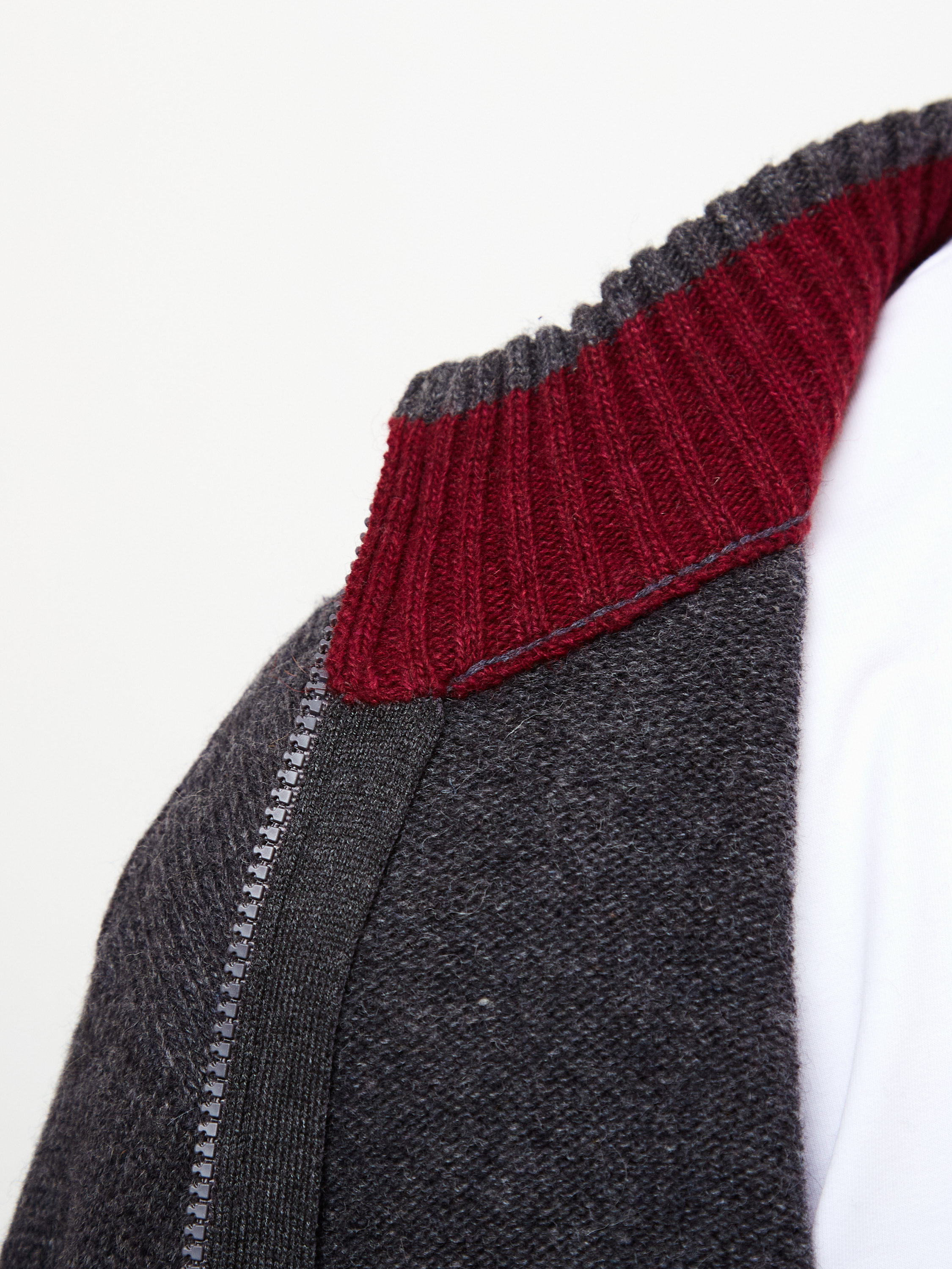 G139-07 (т.серый/бордо) Жакет мужской