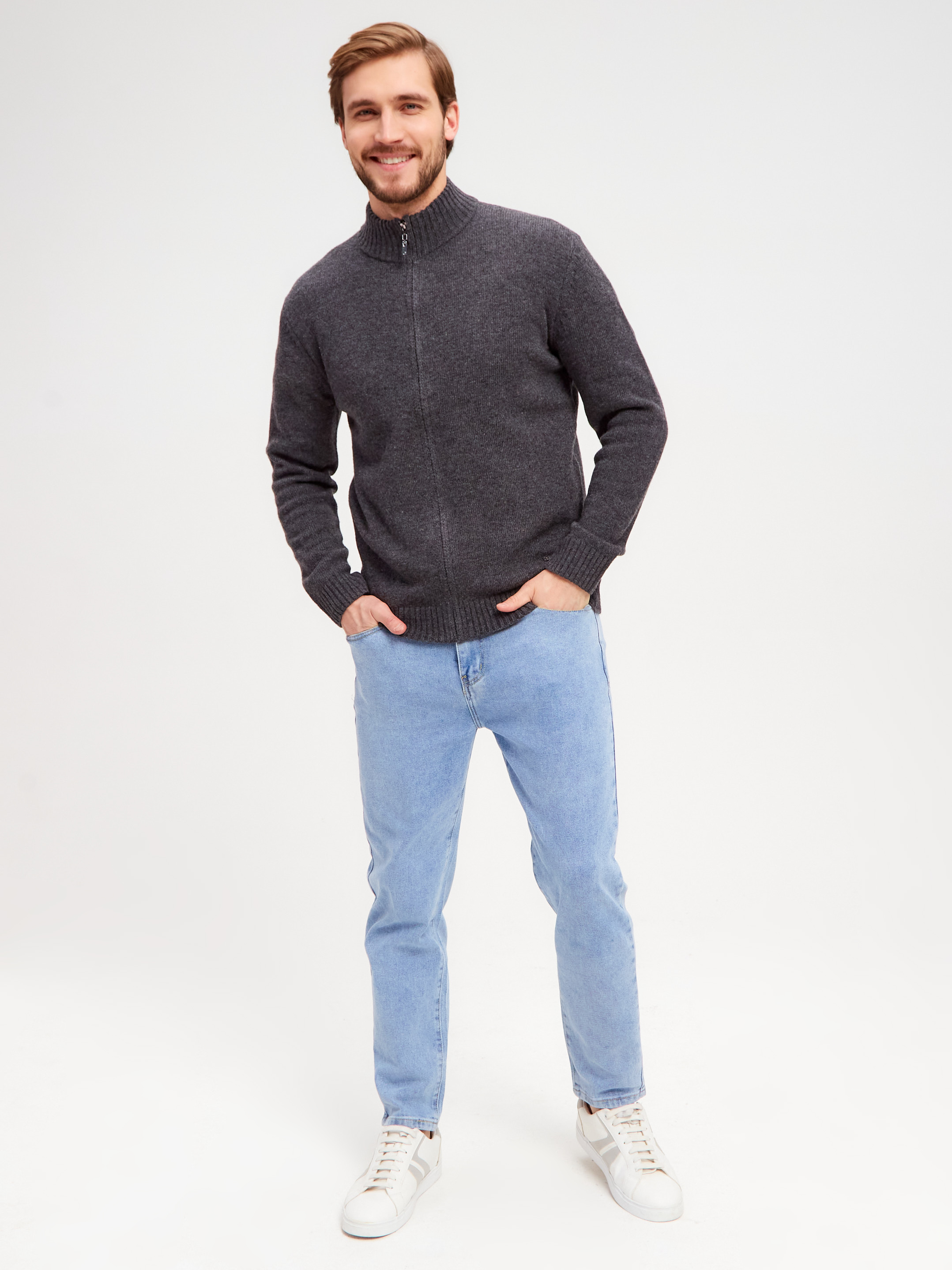 G139-07 (т.серый/бордо) Жакет мужской