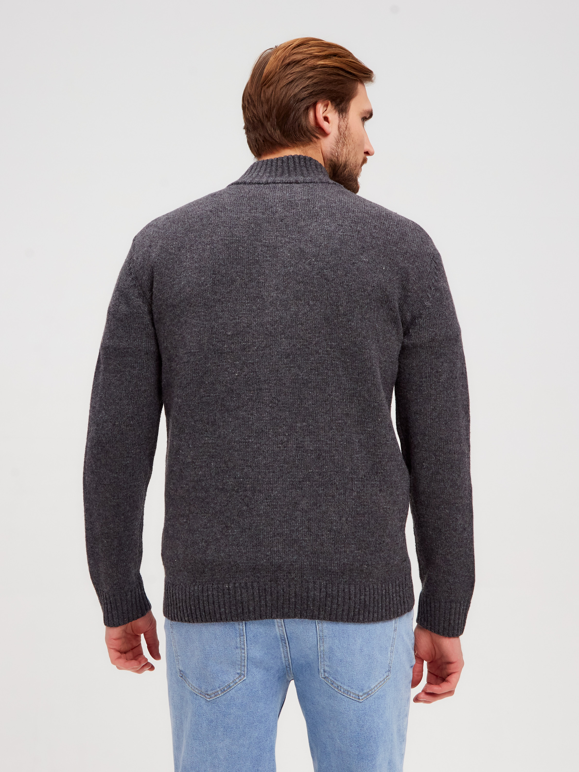 G139-07 (т.серый/бордо) Жакет мужской