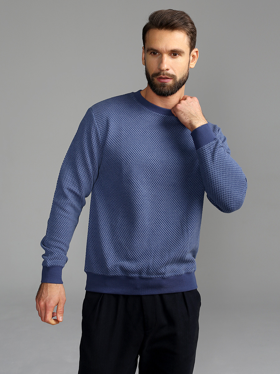 G121-RH145-11 (т.голубой) Джемпер мужской