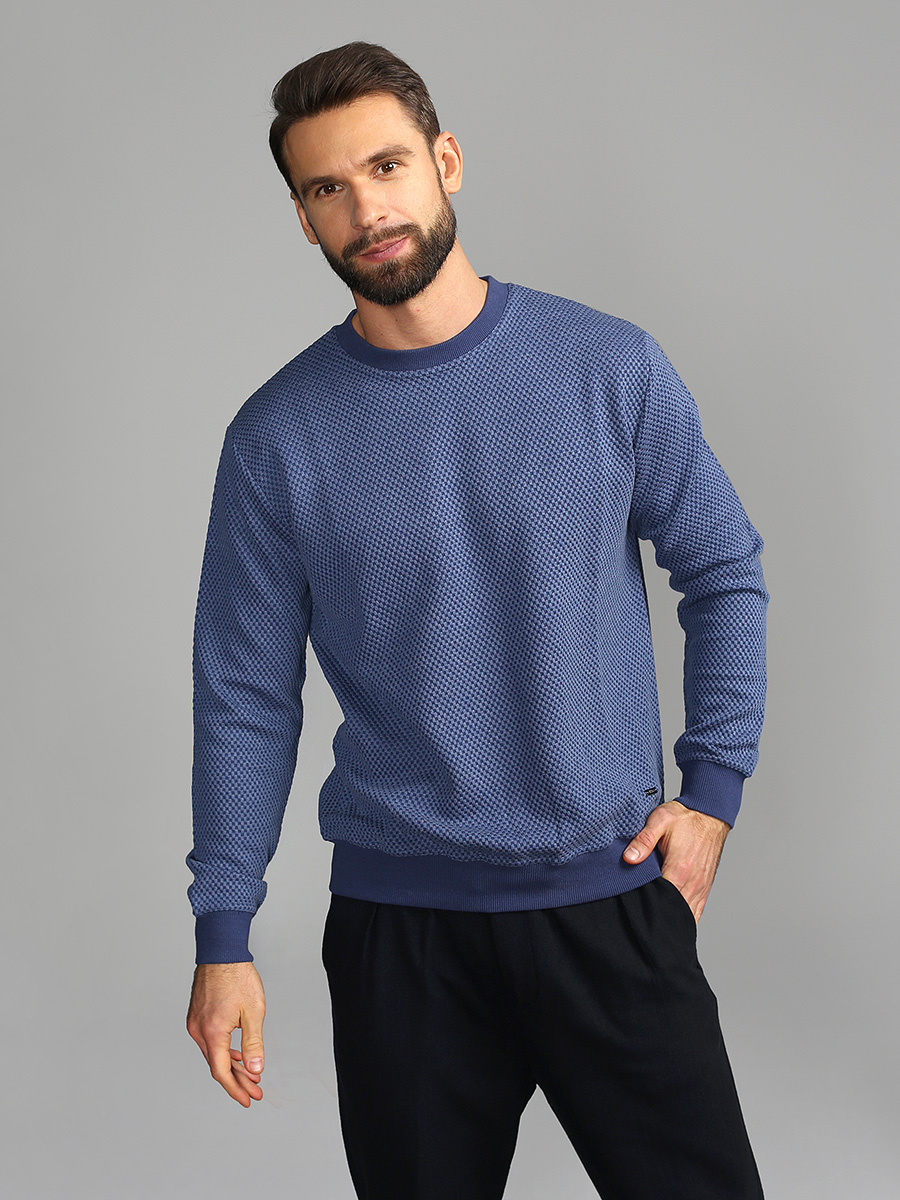 G121-RH145-11 (т.голубой) Джемпер мужской