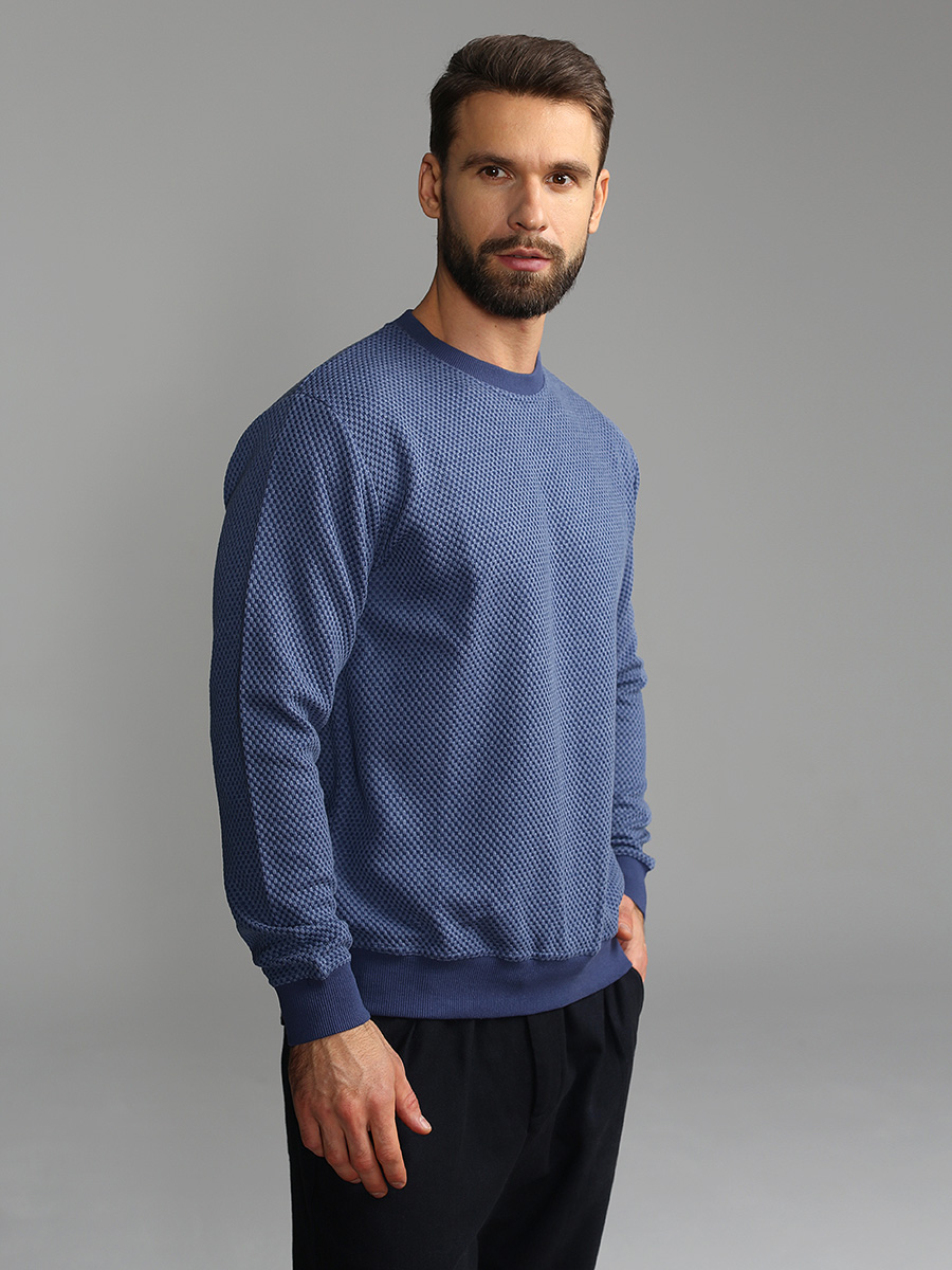 G121-RH145-11 (т.голубой) Джемпер мужской