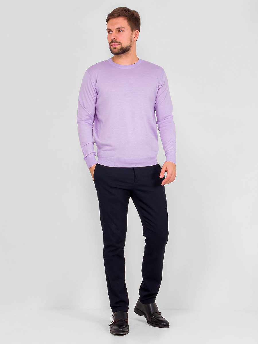 G121-AC234 (св.сирень) Джемпер мужской