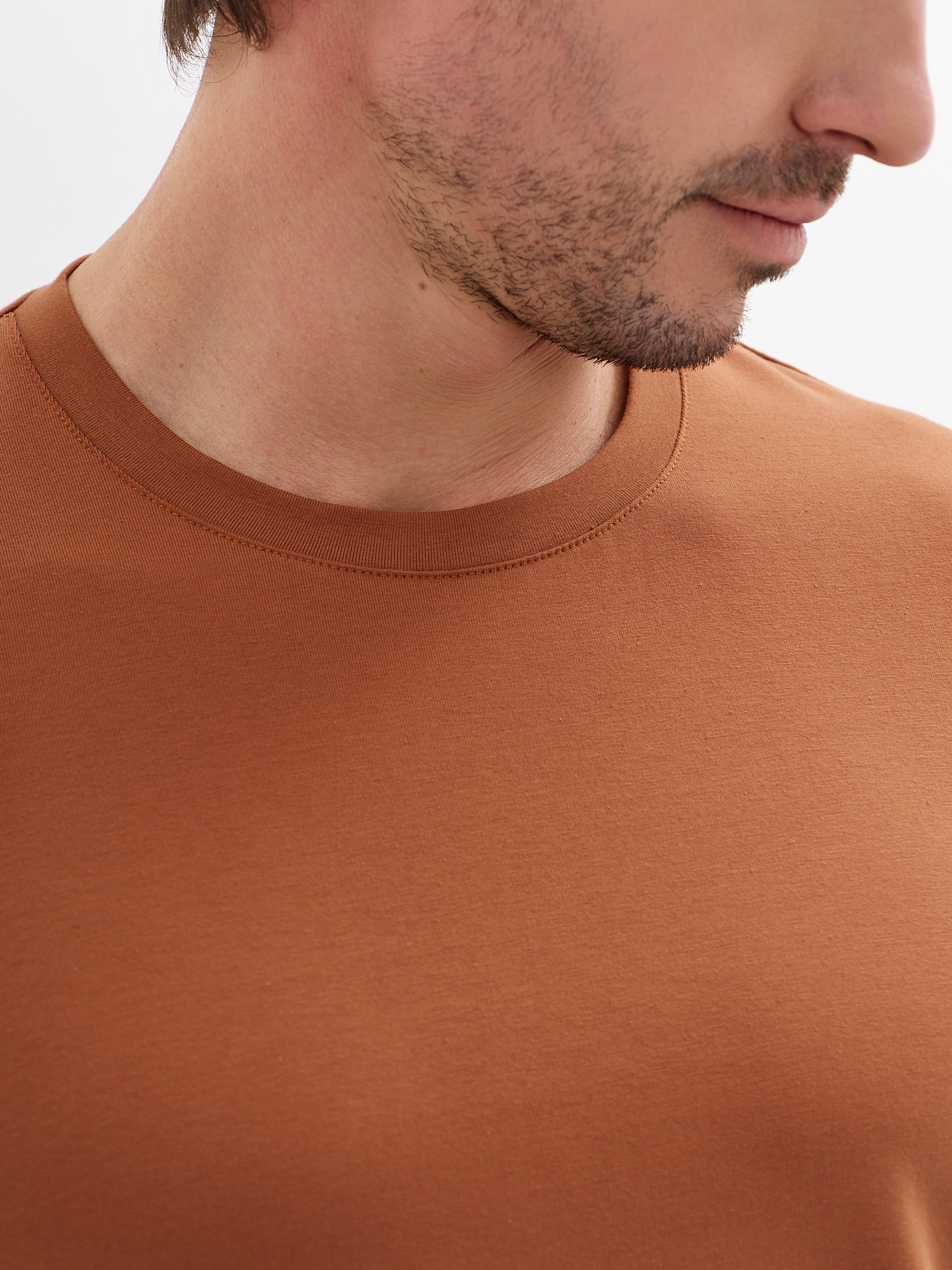 G145-KO-HJ-70138-N (терракот) Футболка мужская короткий рукав