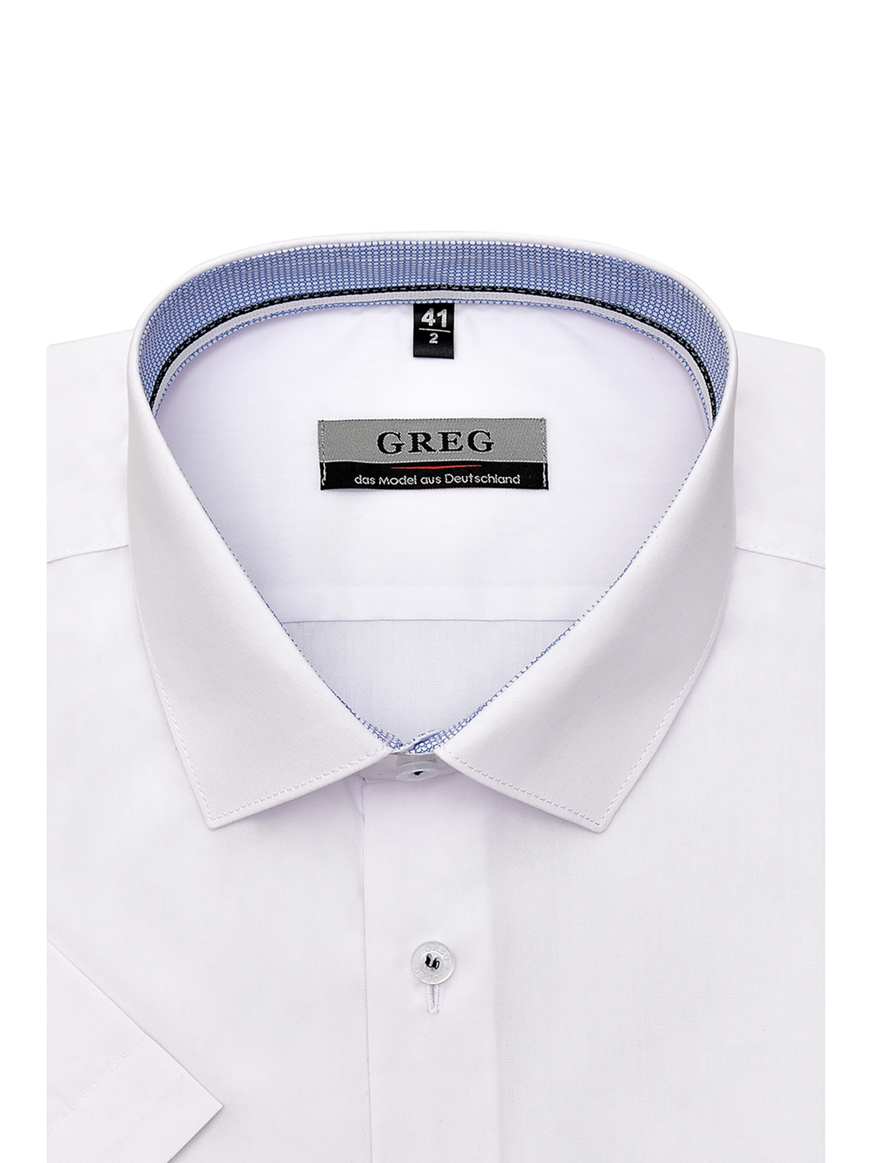 100/209/WH/Z/12p Сорочка мужская короткий рукав