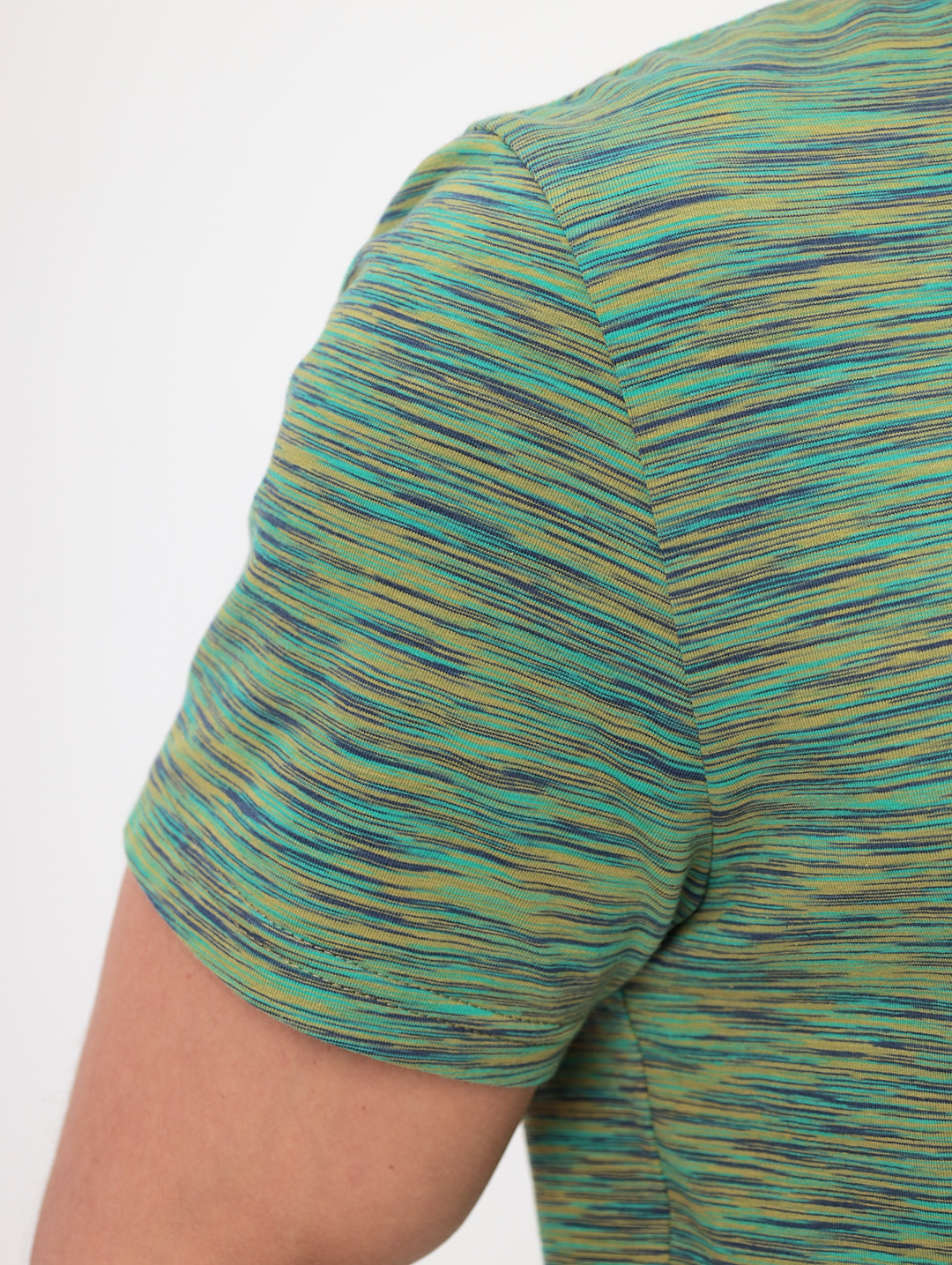 G145-KM-OR1013 (зеленый) Футболка мужская короткий рукав