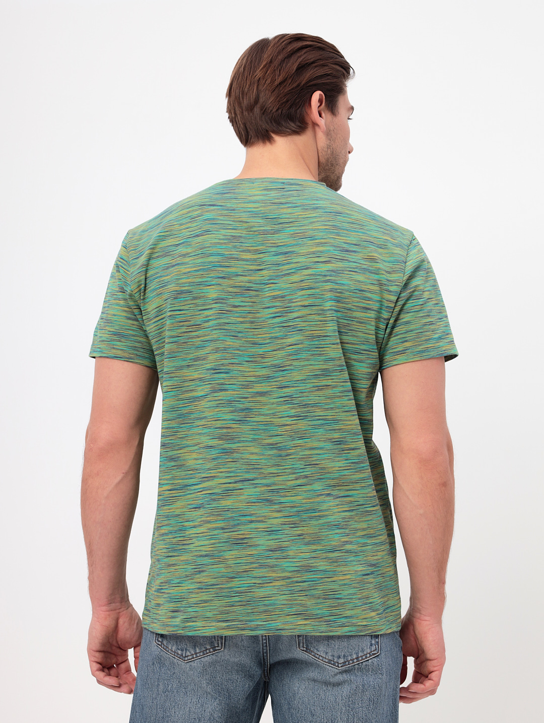 G145-KM-OR1013 (зеленый) Футболка мужская короткий рукав