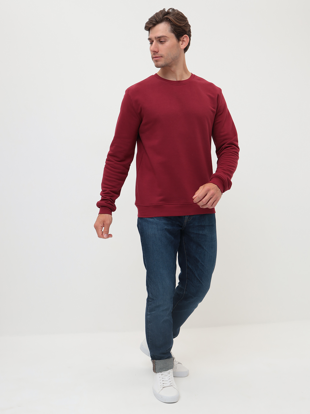 G121-RM-1061 (бордо) Свитшот мужской