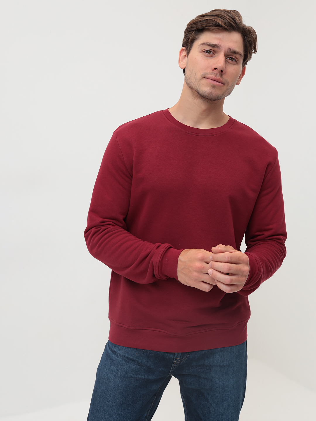 G121-RM-1061 (бордо) Свитшот мужской