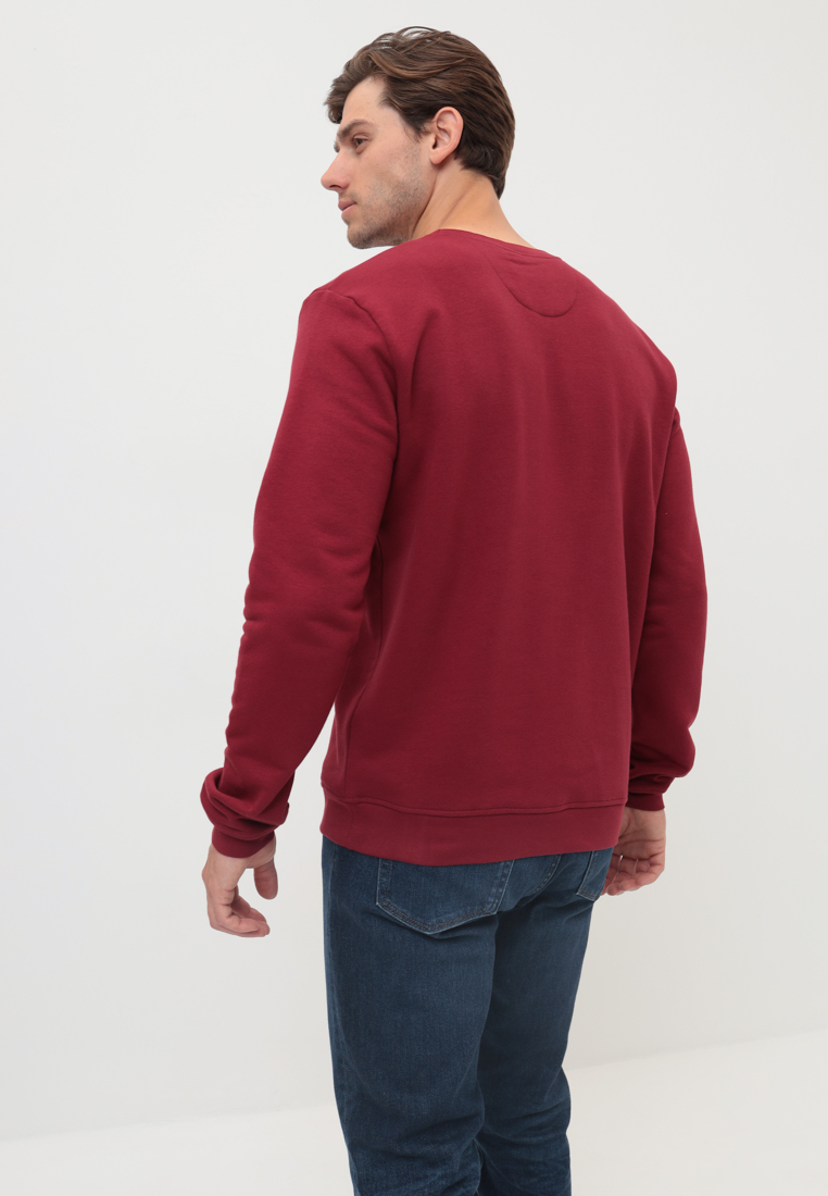 G121-RM-1061 (бордо) Свитшот мужской