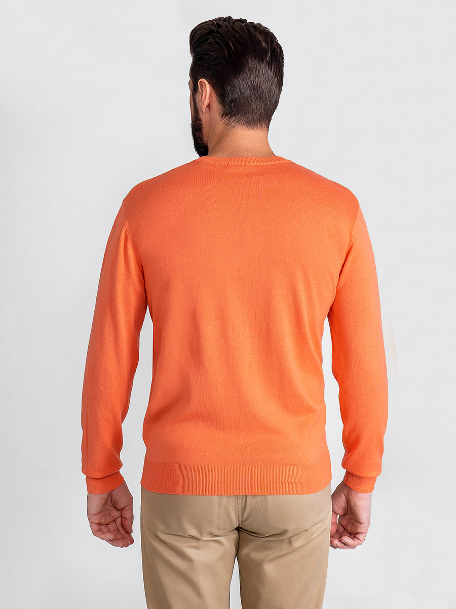 G124-AC128 (коралл) Джемпер мужской