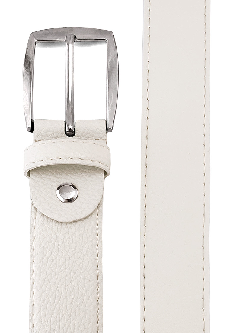 Cas15 гладк. молочный Ремень мужской