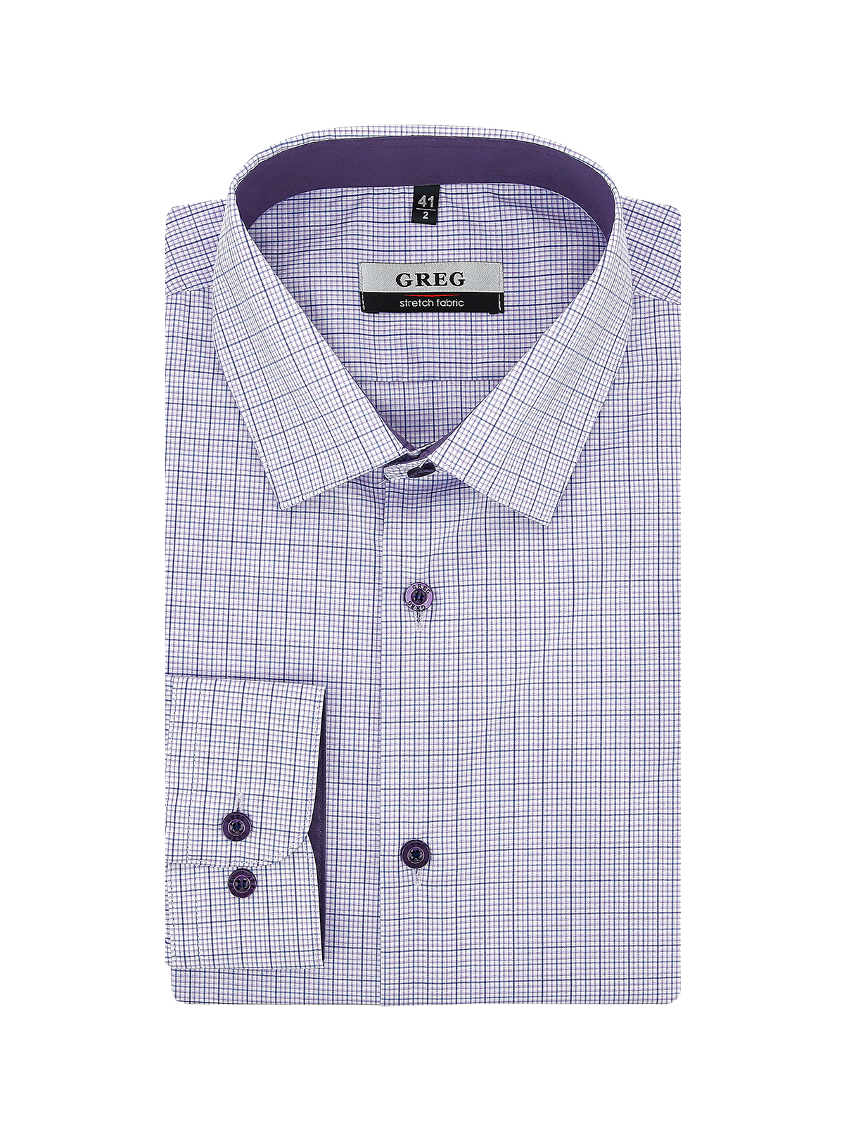 725/238/0078/ZN/1p STRETCH Сорочка мужская длинный рукав