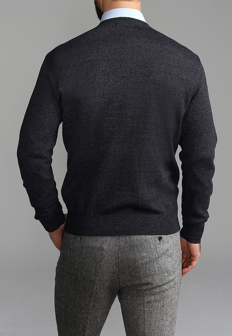 G124-DA60 серый/черный Джемпер мужской