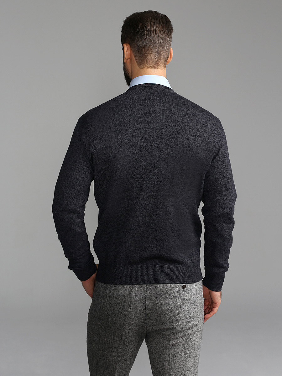 G124-DA60 серый/черный Джемпер мужской